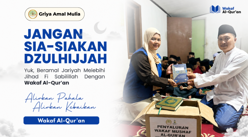 Dokumentasi penyaluran Wakaf Al-Qur'an Griya Amal Mulia