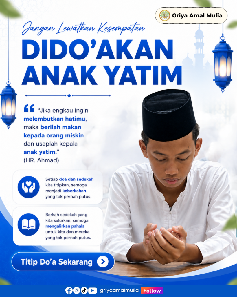 Poster doa anak yatim untuk sahabat dermawan